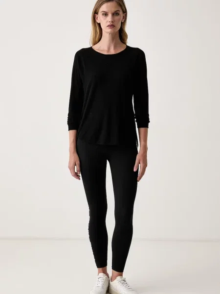 DKNY лонгслів з бавовною