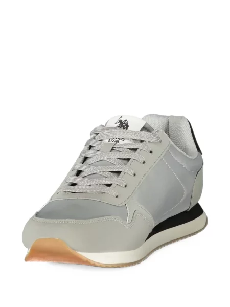 Sneakers Us Polo Assn με κέντημα γκρι