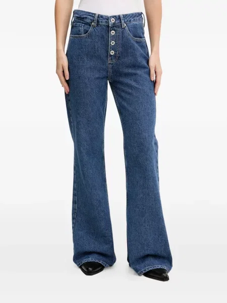 Blugi evazați Karl Lagerfeld Jeans evazate albastru