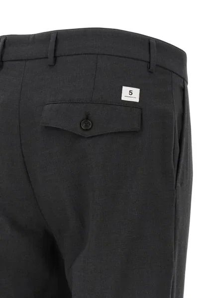 Pantaloni Department 5 de lână plisate gri