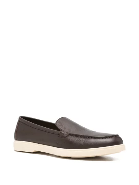 Pantofi loafer Calpierre din piele maro