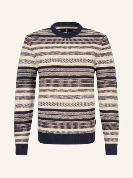 Barbour Sweter Highsted blau granatowy