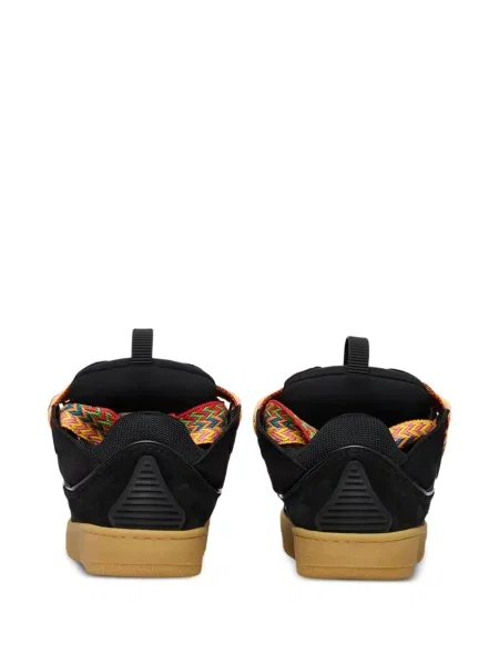 Fűzős csipkés sneaker Lanvin fekete