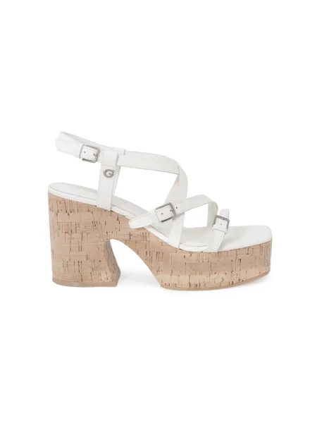 Sandali Guess s platformo bela