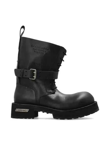 Botki Balenciaga skórzane czarne
