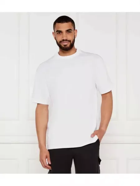 BOSS ORANGE Tricou Te_Dye | Oversize fit alb