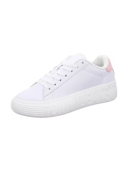 Sneakersy Tommy Hilfiger skórzane białe