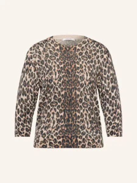 Dorothee Schumacher Svetry Leopard Statements S Kašmírem A Rukávy béžová / hnědá černá