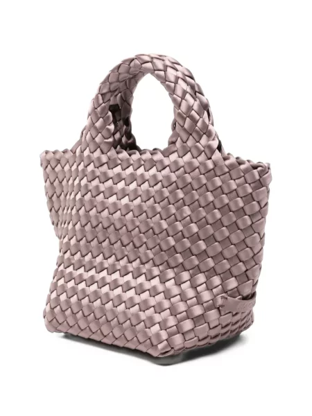 Geantă shopper Naghedi din satin violet