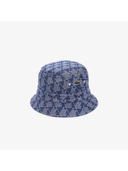 Lacoste панама унісекс Monogram двостороння синя