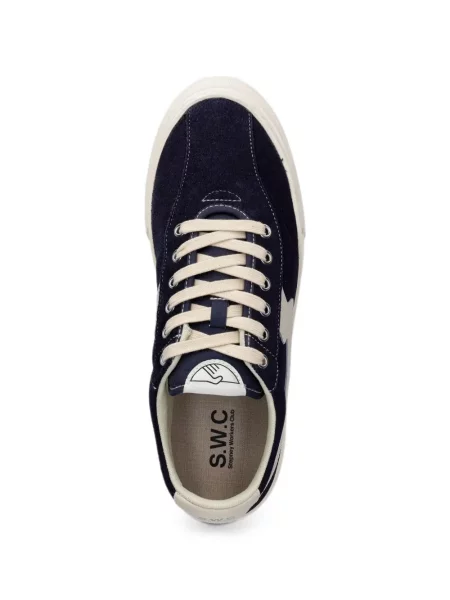 Szarvasbőr sneaker Stepney Workers Club autogrammal kék