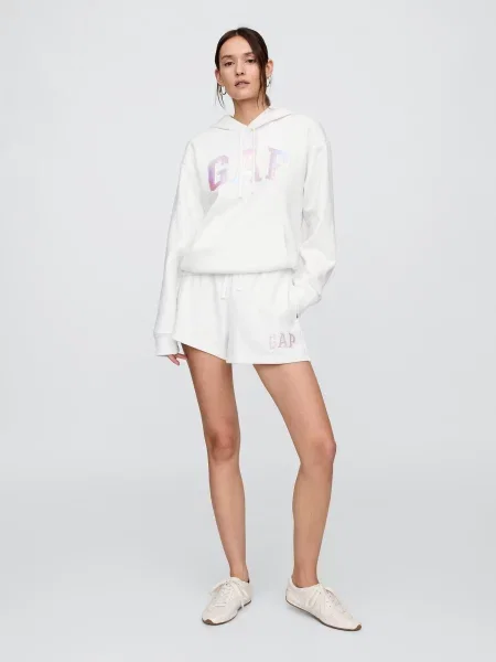 Szorty Gap z autografem białe