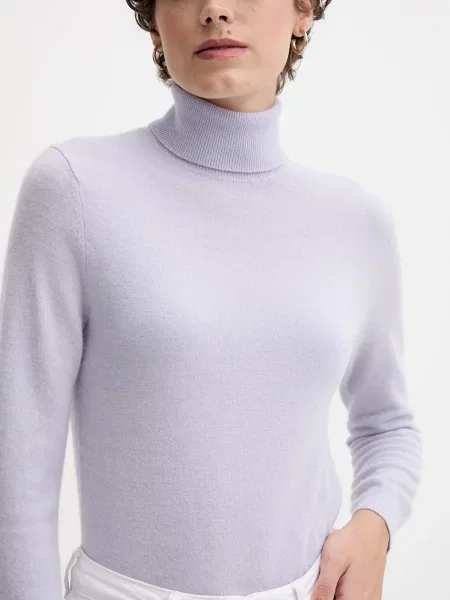 Вовняний светр United Colors of Benetton гольф сірий