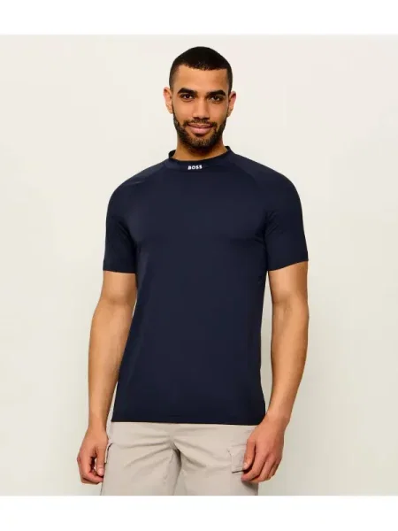BOSS GREEN Tricou TS_GOC Birdie Mock verde