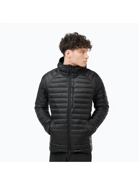 Kurtka puchowa Salomon Elixir Micro Down Hoodie deep black czarna