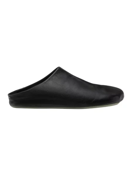 Klapki Mm6 Maison Margiela skórzane czarne