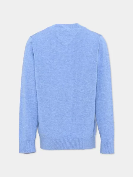 Sweter dziecięcy Tommy Hilfiger niebieski