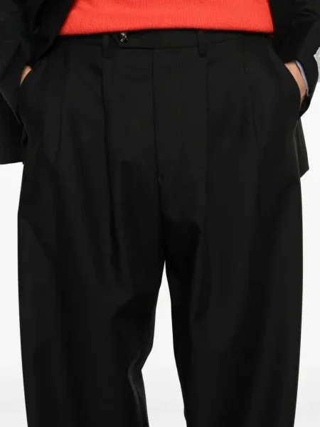 Pantaloni Lc23 de lână plisate negru