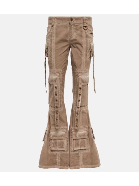 Blugi evazați Blumarine cu talie joasă