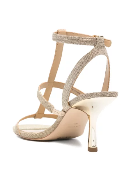 Sandale Michael Michael Kors cu bretele auriu