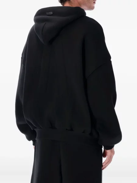 Половин цип суичър с качулка Fear Of God черно