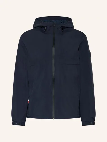 Kurtka Tommy Hilfiger z kapturem niebieska