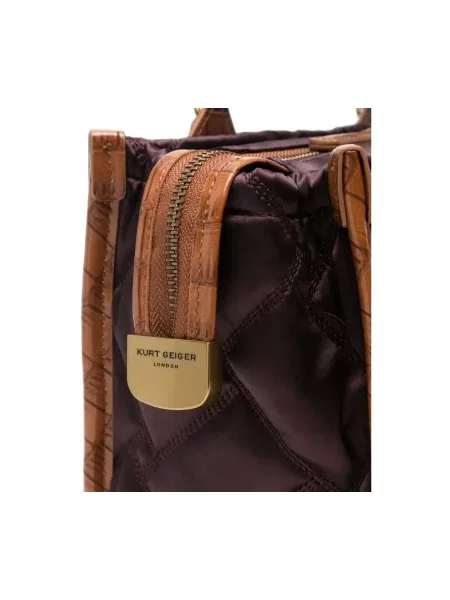 Geantă shopper Kurt Geiger London maro