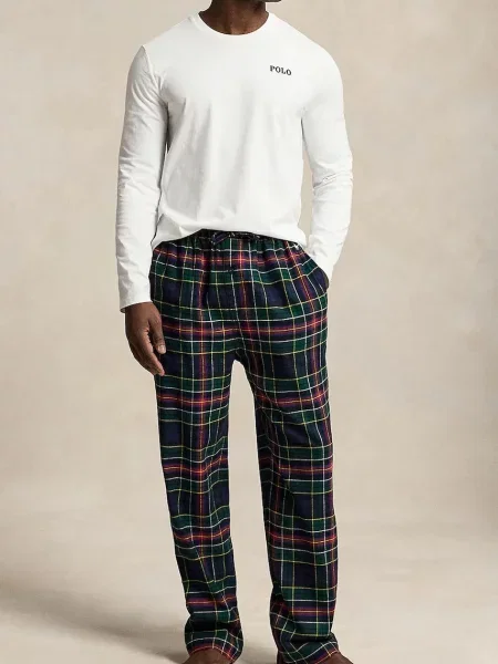 Polo Ralph Lauren piżama dwuczęściowa biała