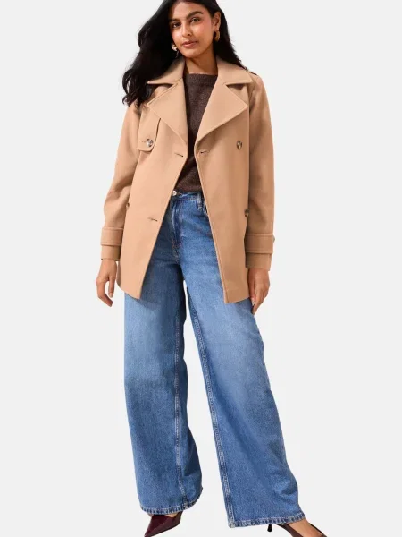 Friends Like These Palton de primăvară-toamnă cămilă maro