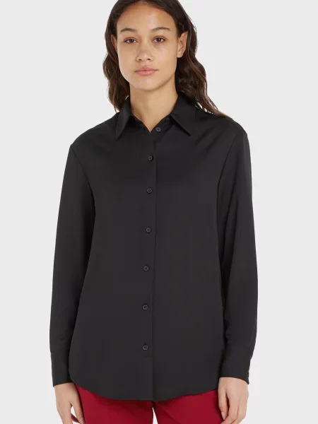 Перероблений блуза Calvin Klein чорна
