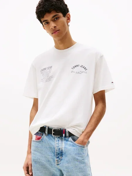 Tricou Tommy Jeans alb