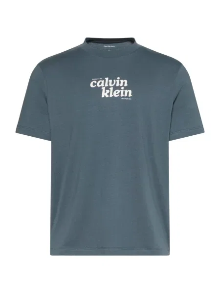 Tričko Calvin Klein Jeans modrá