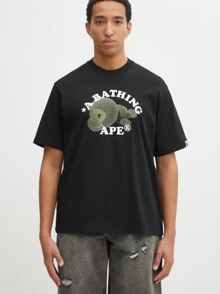 A Bathing Ape tricou din Milo College Relaxed