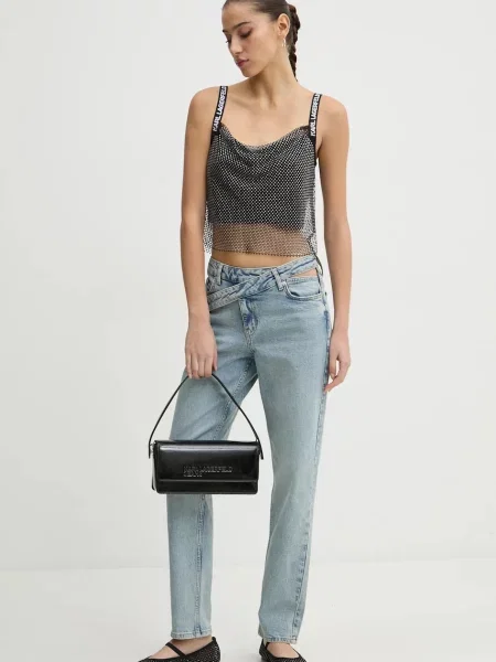Τοπ Karl Lagerfeld Jeans μαύρο
