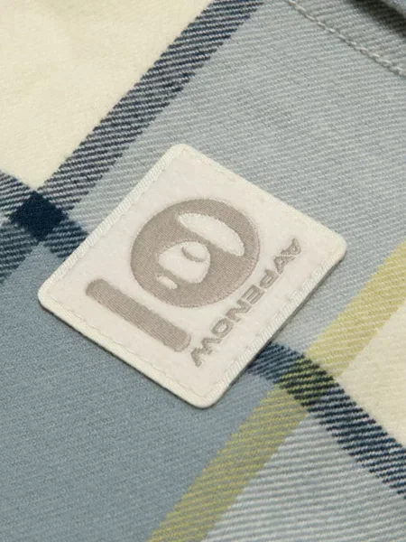 Cămașă Aape By A Bathing Ape în carouri galben