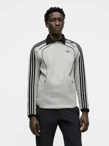 ADIDAS ORIGINALS Mikina svetlosivá čierna