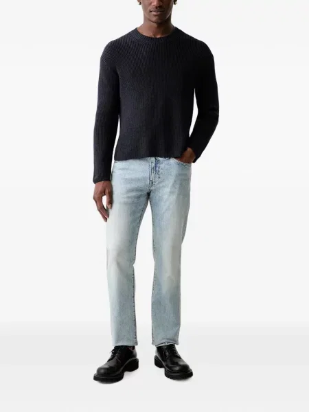Decupat pantaloni scurți din denim Levi's® zdrențuiți cu talie înaltă albastru