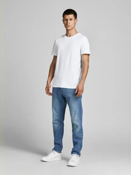 JACK & JONES Majica Essentials črna bela