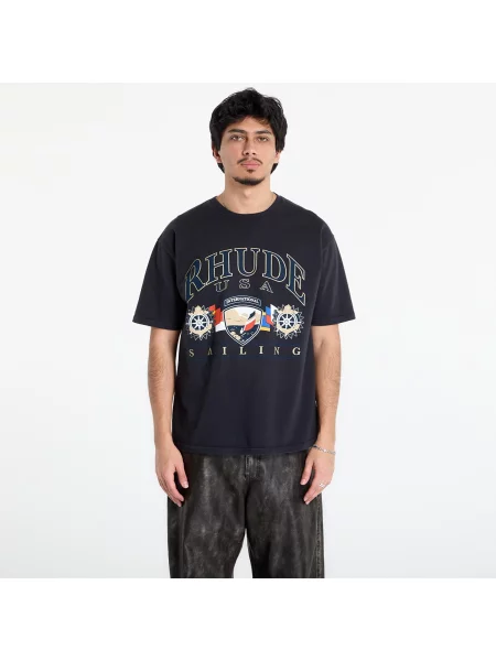 RHUDE tricou din USA Sailing Icon alb
