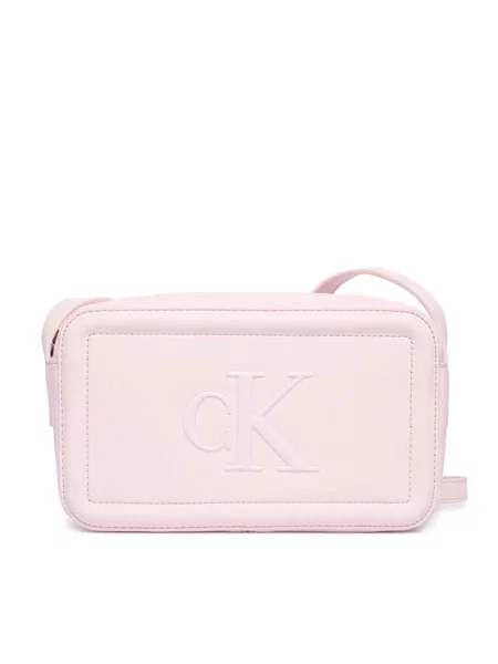Calvin Klein crossbody torba ženska od imitacije kože ružičasta