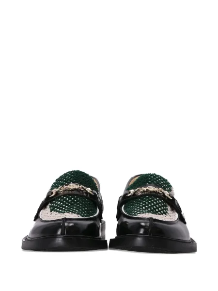 Pantofi loafer Filling Pieces tricotate negru