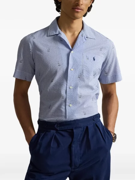 Șosete Polo Ralph Lauren cu broderie în carouri de flanelă verde