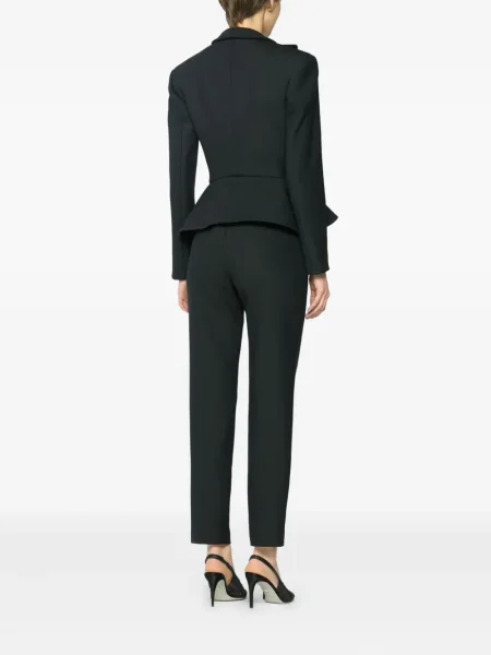 Cu peplum geacă Genny de cristal negru