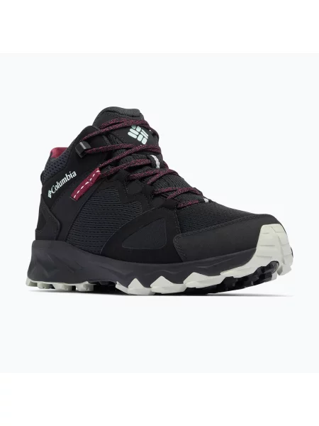 Bocanci de drumeție pentru femei Columbia Peakfreak Hera Mid Outdry Black/Deep Madeira negru