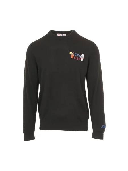 Dzianinowy sweter Mc2 Saint Barth czarny