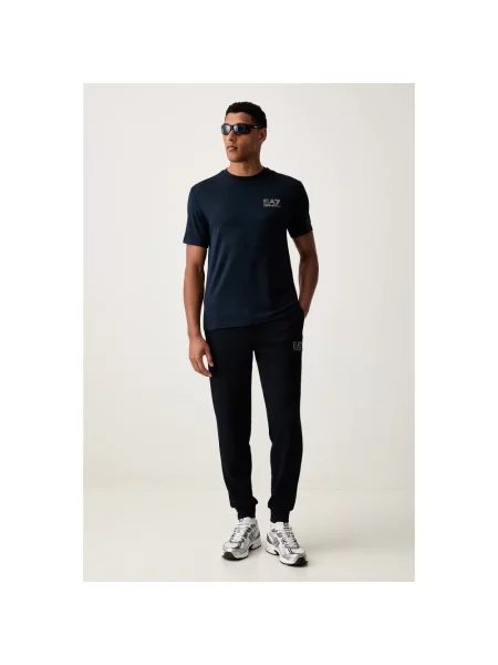 Spodnie dresowe Emporio Armani Ea7 niebieskie