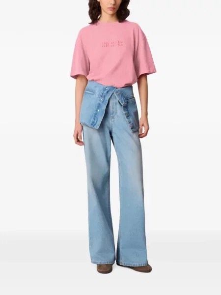 Tricou Axel Arigato cu imagine roz