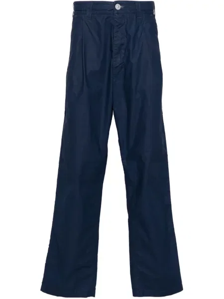 Pantaloni Stone Island cu strasuri albastru