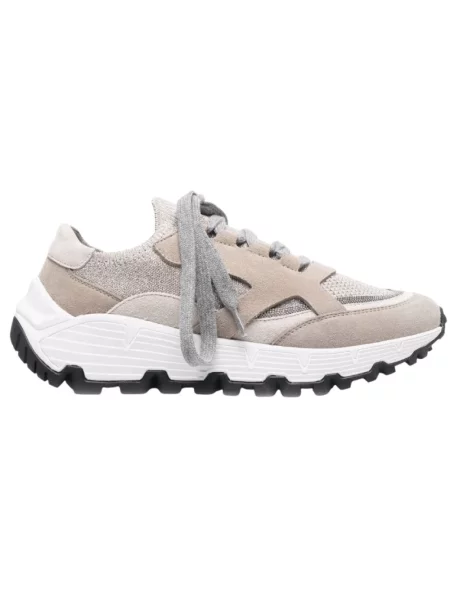 Sneakersy Brunello Cucinelli skórzane beżowe
