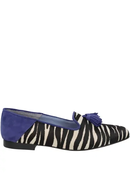 Loafers Blue Bird Shoes s potiskem se zebřím vzorem černé